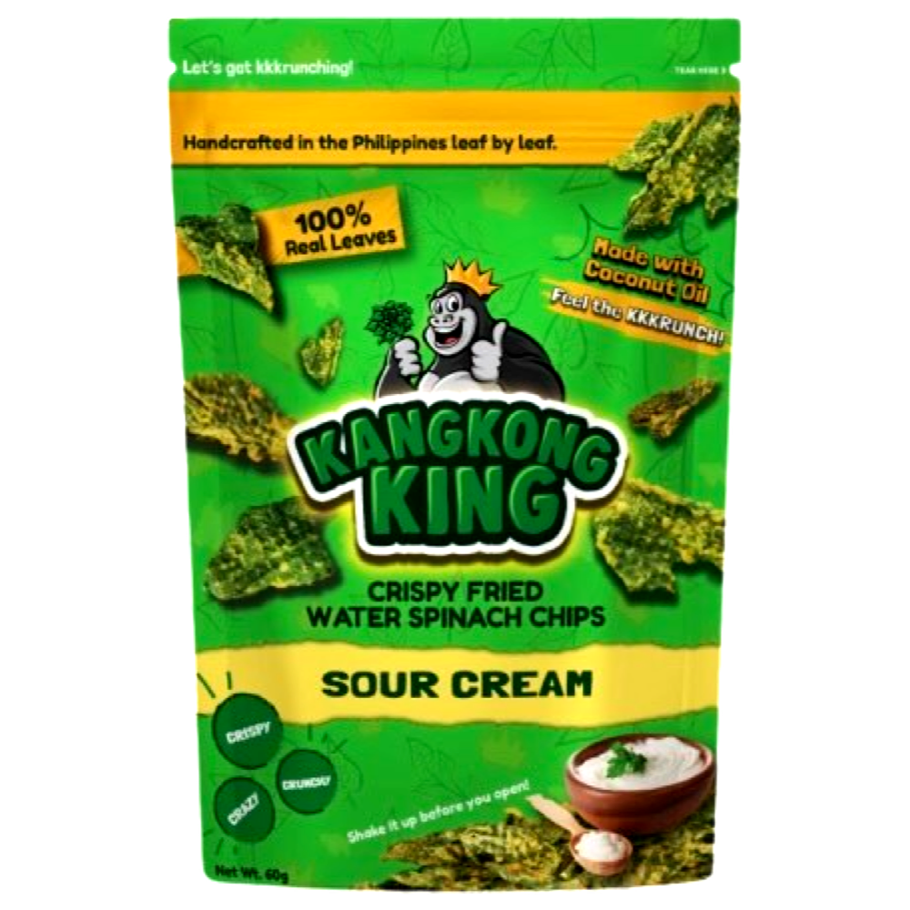 KangKong King - Crispy Fried Water Spinach Chips - Sour Cream - 60 G ...