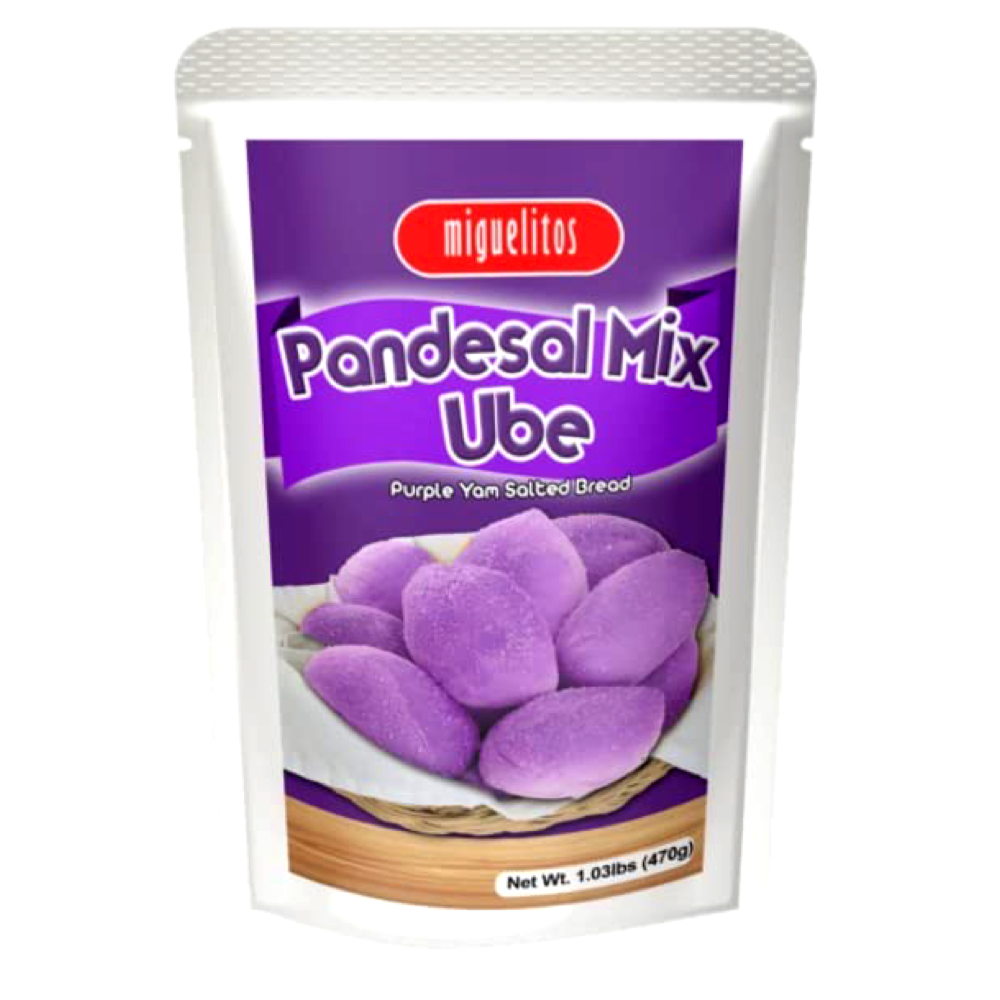 Miguelitos - Pandesal Mix UBE - Purple Yam Salted Bread - 470 G