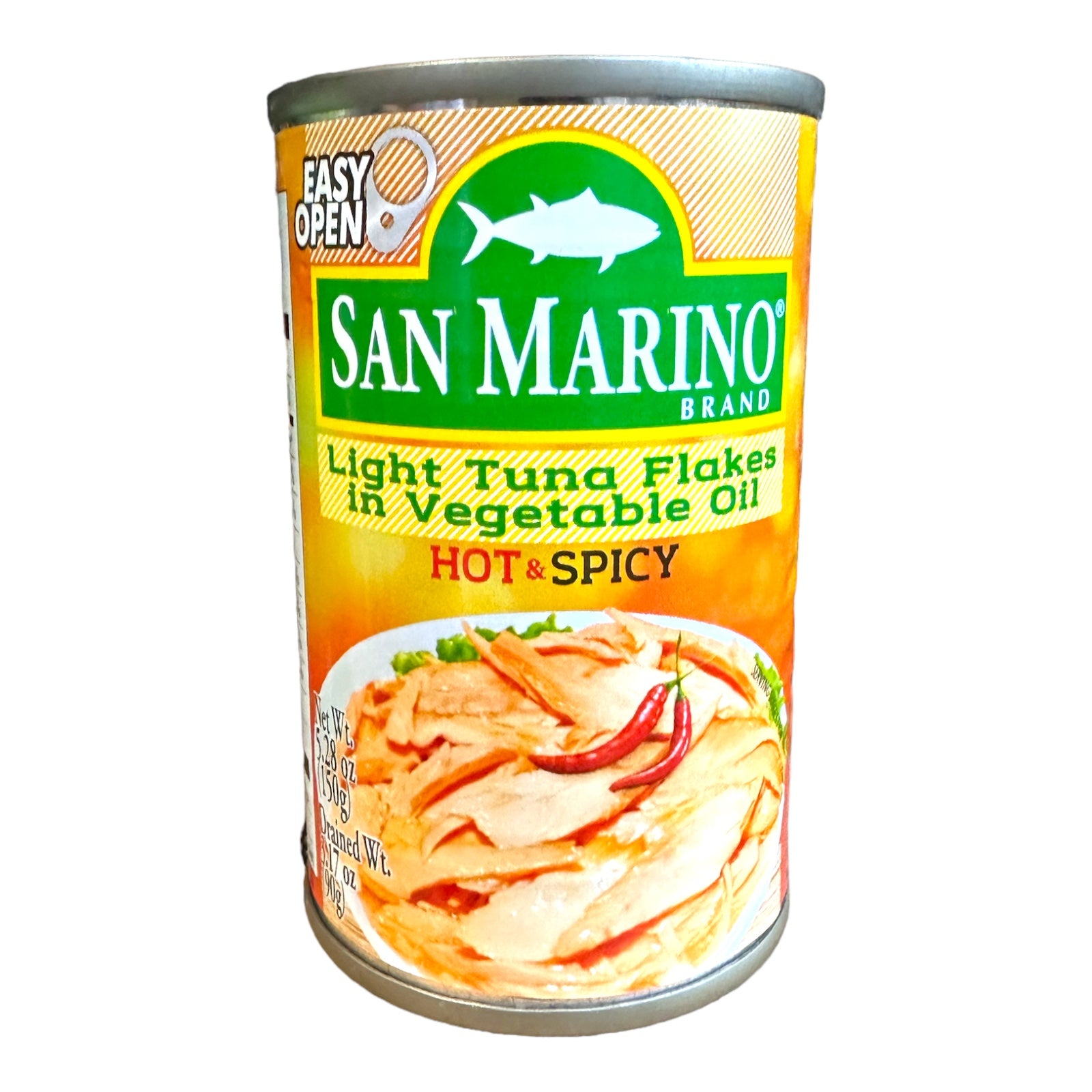 San Marino - Light Tuna Flakes in Oil - Hot & Spicy 🌶️ - 150 G