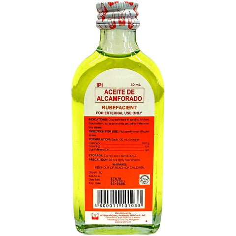 IPI - Aceite De Alcamforado - RUBEFACIENT - 50 ML