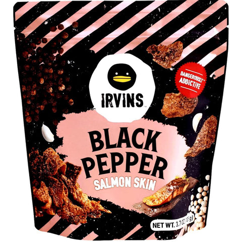 Irvins - Black Pepper - Salmon Skin - 105 G