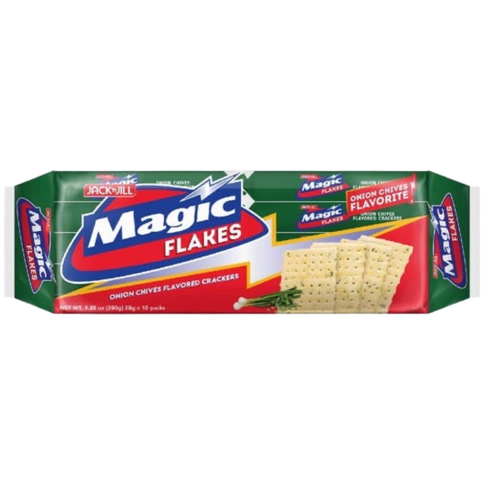 Jack 'n Jill - Magic Flakes- Onion & Chives Flavored Crackers - 280 G