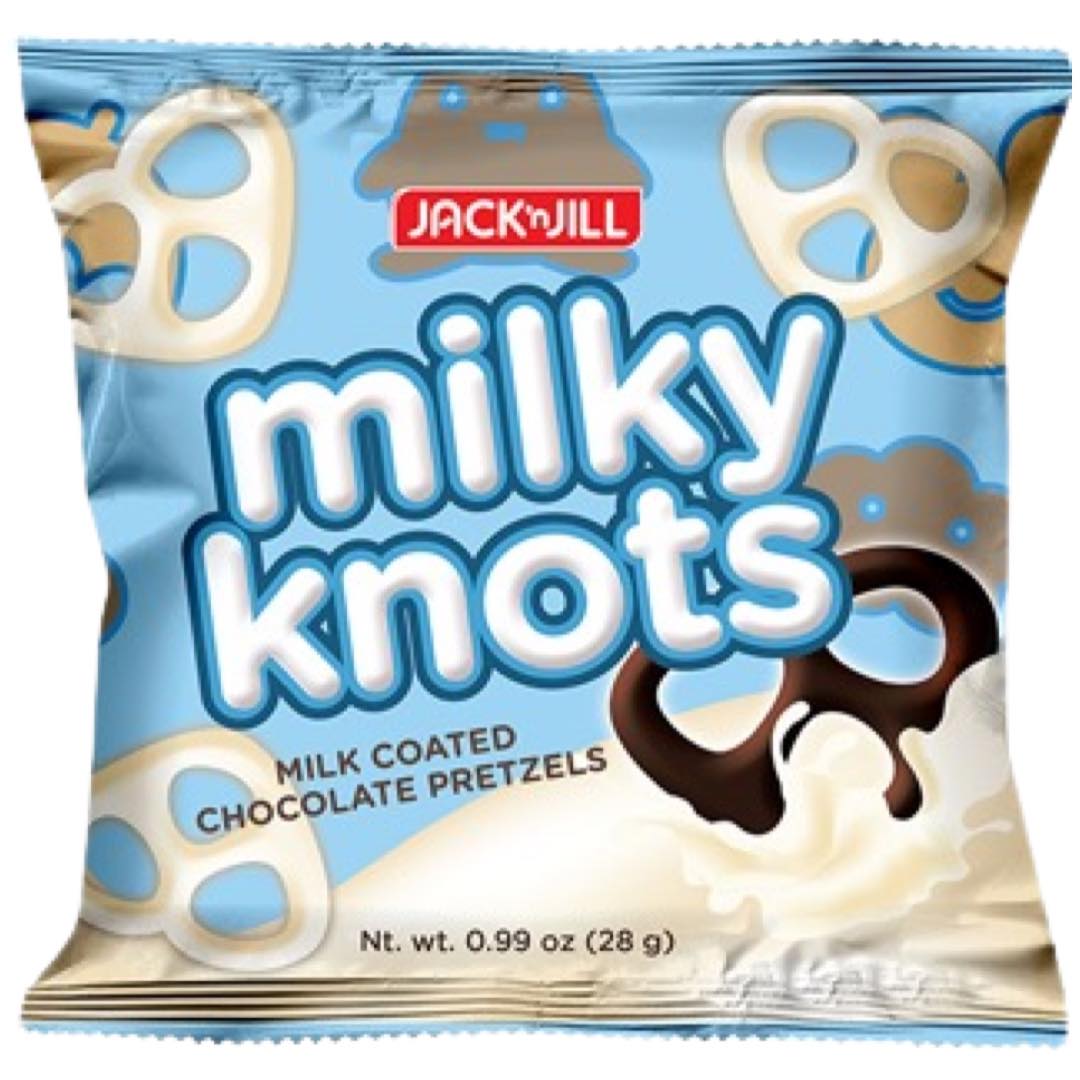 Jack n Jill Milky Knots Milk Coated Chocolate Pretzels 28 G jack-n-jill-milky-knots-milk-coated-chocolate-pretzels-28-g