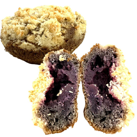 Kagat Bakery - UBE Muffin with UBE Jam Inside Topped With Streusel - 2 Pack