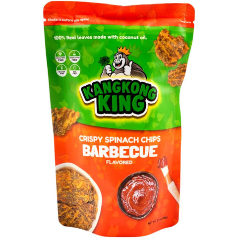 KangKong King - Crispy Spinach Chips - Barbecue Flavored - 60 G