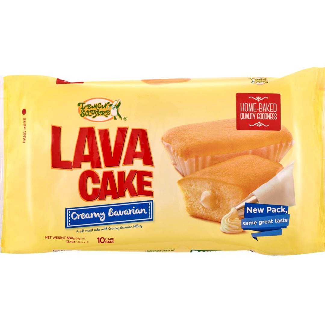 Lemon Square - Lava Cake - Creamy Bavarian - 10 Pack - 380 G