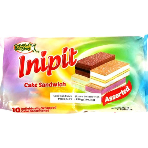 Enlins Inipit Lemon Square - Inipit - Cake Sandwich - Assorted - Leche Flan, Tsokola ...