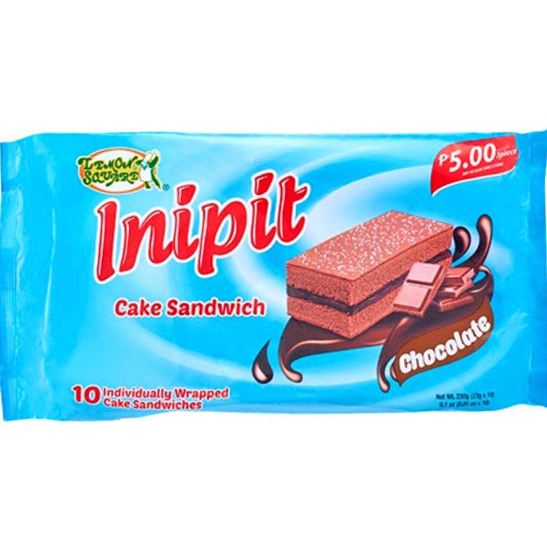 Lemon Square - Inipit - Cake Sandwich - Chocolate - 10 Pack - 230 G ...