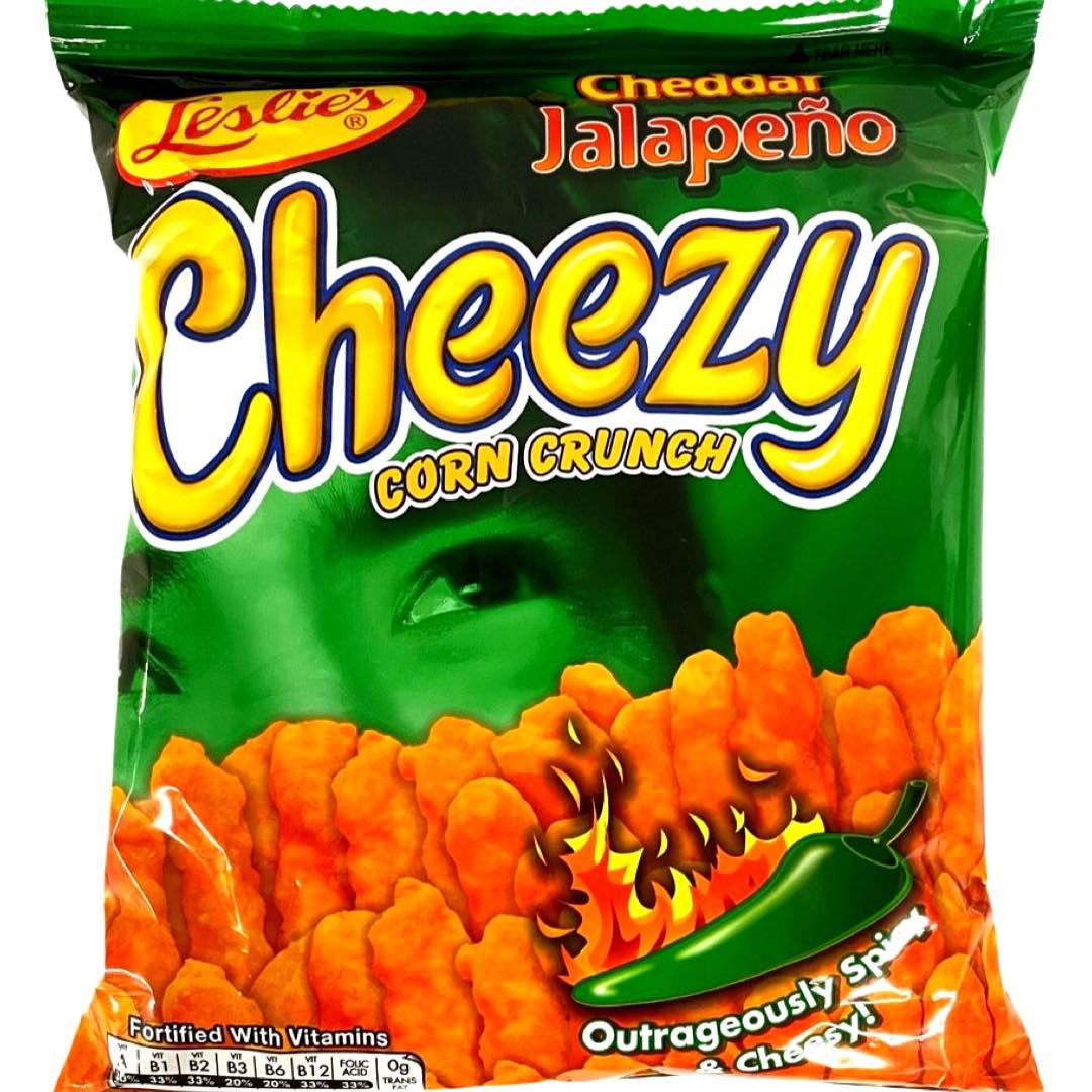 Leslie's - Cheezy Corn Crunch - Cheddar Jalapeno - 70 G