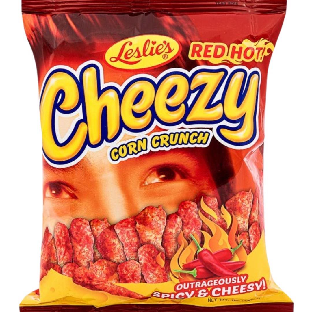 Leslie's - Cheezy Corn Crunch - Spicy and Cheese - Red Hot - 70 G