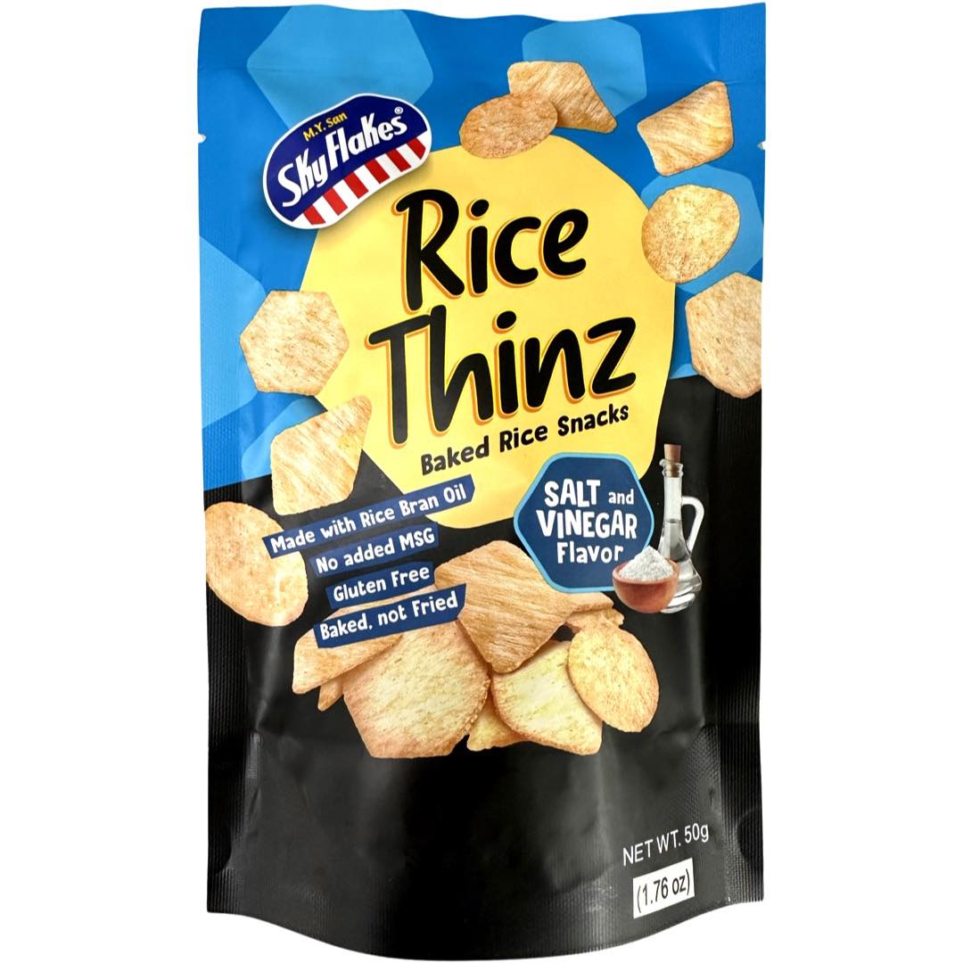 M.Y. San - Skyflakes - Rice Thinz - Baked Rice Snacks - Salt and Vineg ...