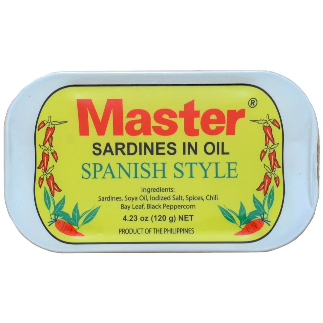 Master - Sardines In Oil (Club Can) - Spanish Style - 120 G