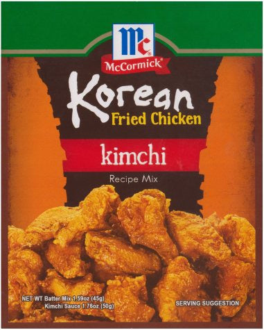 McCormick Korean Fried Chicken Recipe Mix - Kimchi 1.59oz (45g) - Just  Asian Food