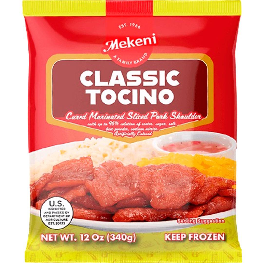 Mekeni - Classic Tocino - Cured Marinated Sliced Pork Shoulder - 12 OZ