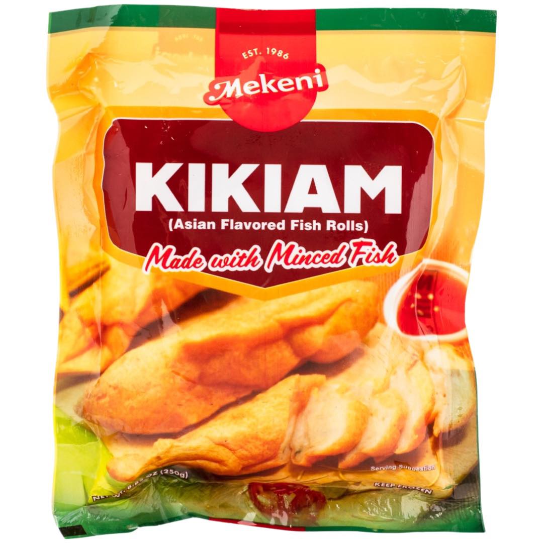 Mekeni - Kikiam - Asian Flavored Fish Rolls - Made with Minced Fish - 250 G