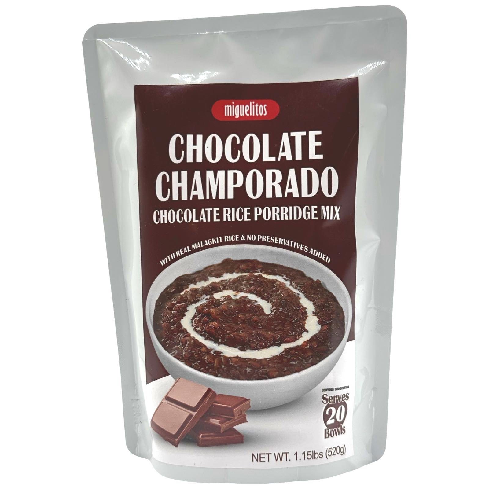 Miguelitos - Chocolate Champorado - Chocolate Rice Porridge Mix - Serv ...