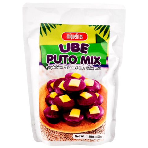 Miguelitos - UBE Puto Mix - Purple Yam Steamed Rice Cake Mix - 500 G