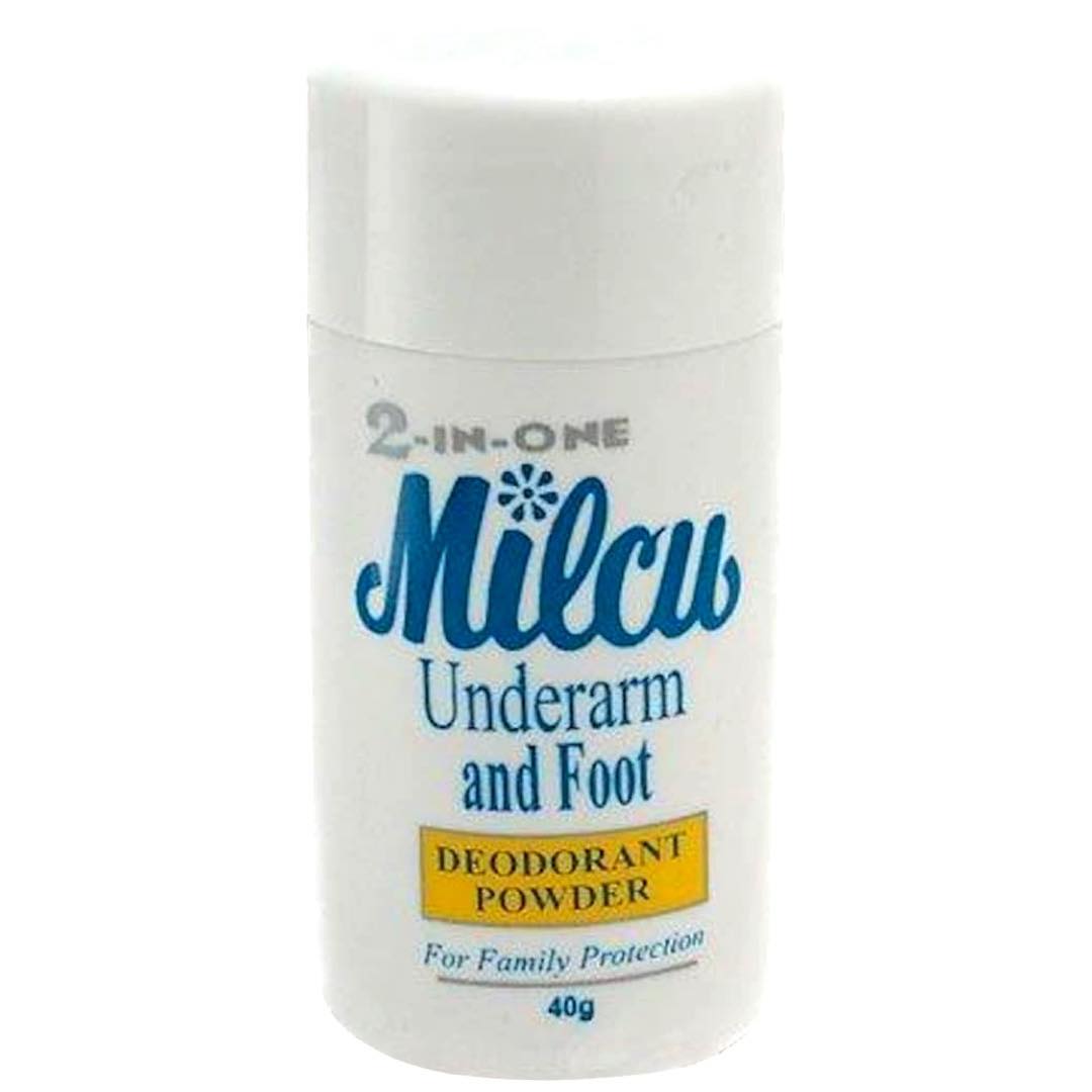 Milcu - 2 in 1 - Underarm and Foot Deodorant Powder - 40 G