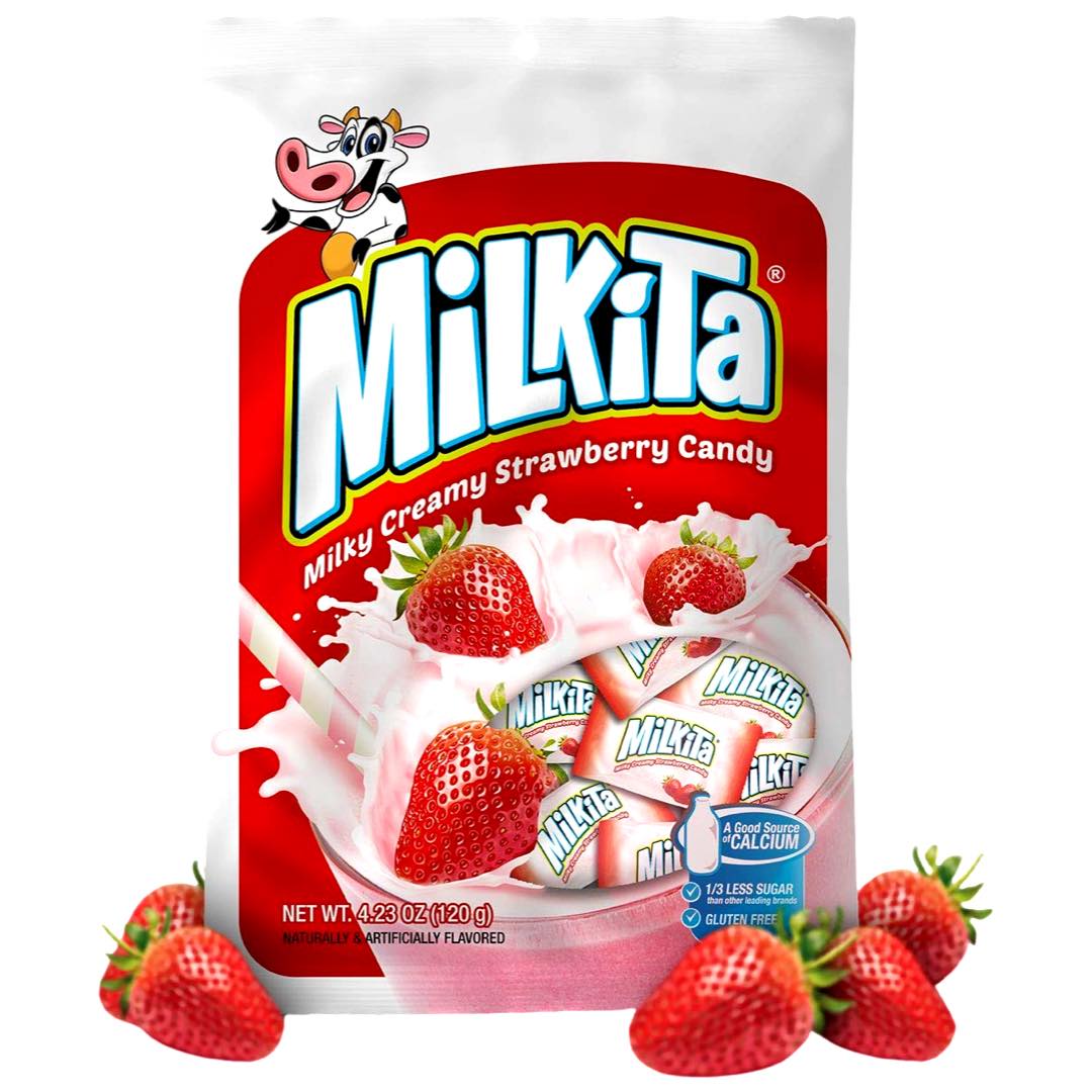 Milkita - Milky Creamy Strawberry Candy - 30 Pieces - 120 G