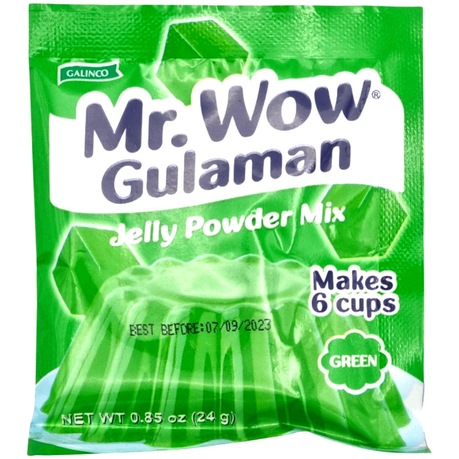 Mr. Wow Gulaman - Jelly Powder Mix - Green - 24 G