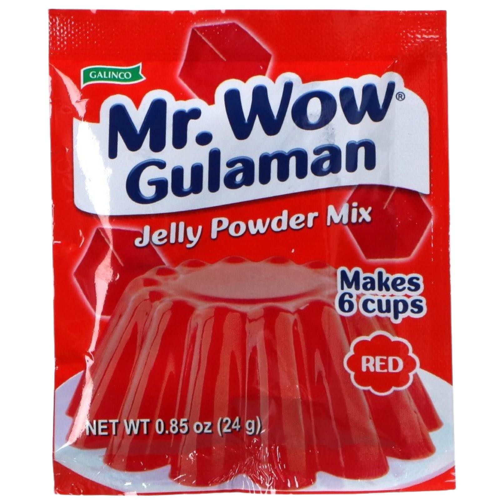 Mr. Wow Gulaman - Jelly Powder Mix - Red - 24 G