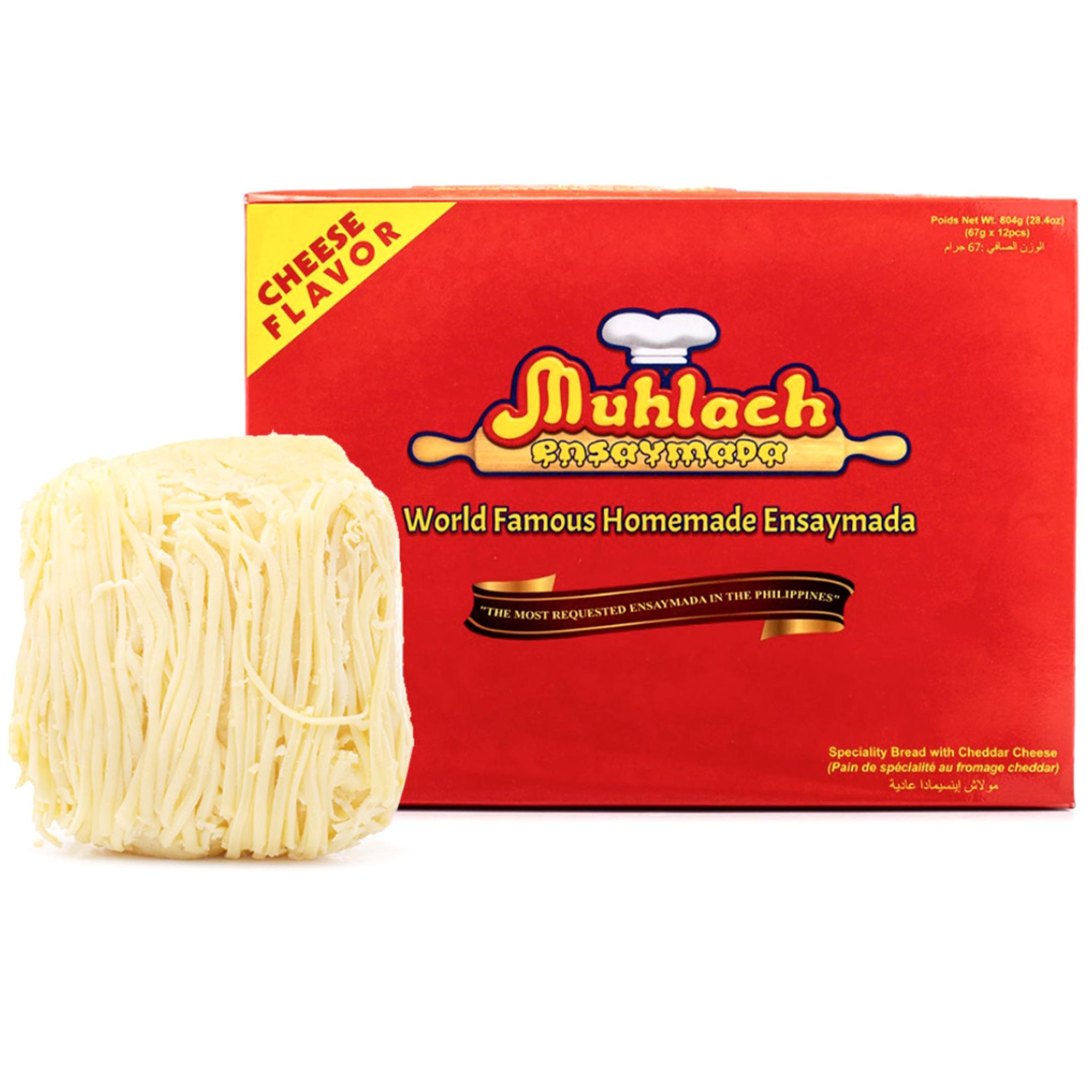 Muhlach Ensaymada - Cheese Flavor - 12 Pack - 28.4 OZ