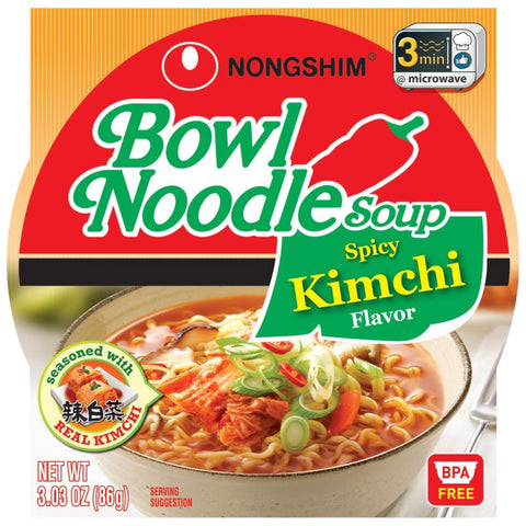 Nongshim - Bowl Noodle Soup - Spicy Kimchi Flavor - 86 G