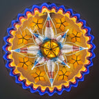 Philippines Christmas Capiz Parol Lantern Star PH Color Design (Tala) - Red / White / Yellow / Blue LED Show - Size 30" / 4 KG / 110 V (30PHN)