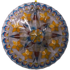 Philippines Christmas Capiz Parol Lantern Star PH Color Design (Tala) - Red / White / Yellow / Blue LED Show - Size 30" / 4 KG / 110 V (30PHN)