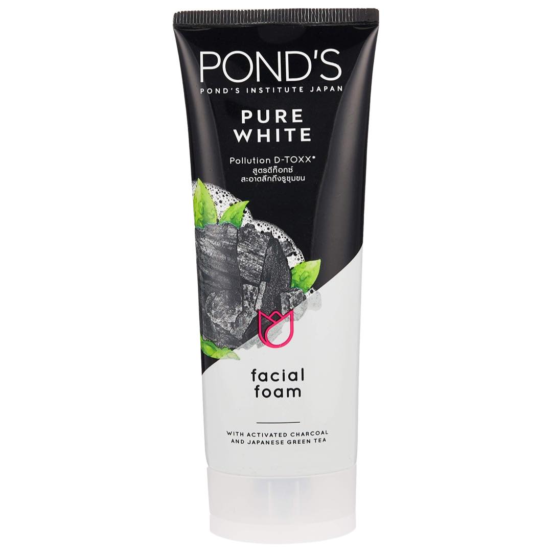Pond's - Pure White - Pollution - D-TOXX - Facial Foam with Activated Charcoal and Japanese Green Tea - 100 G