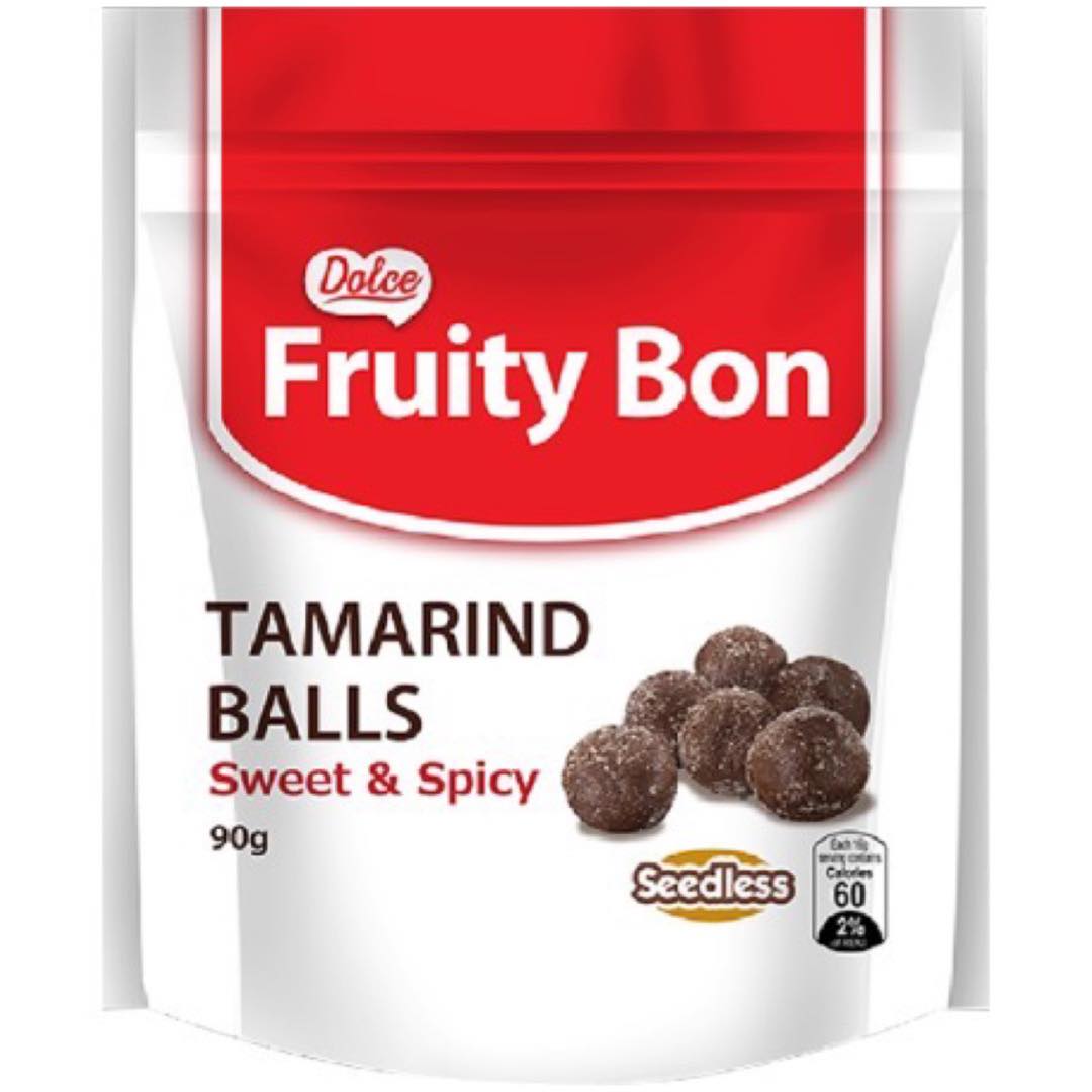 Rebisco - Dolce - Fruity Bon - Tamarind Balls - Sweet & Spicy - Seedless - 90 G