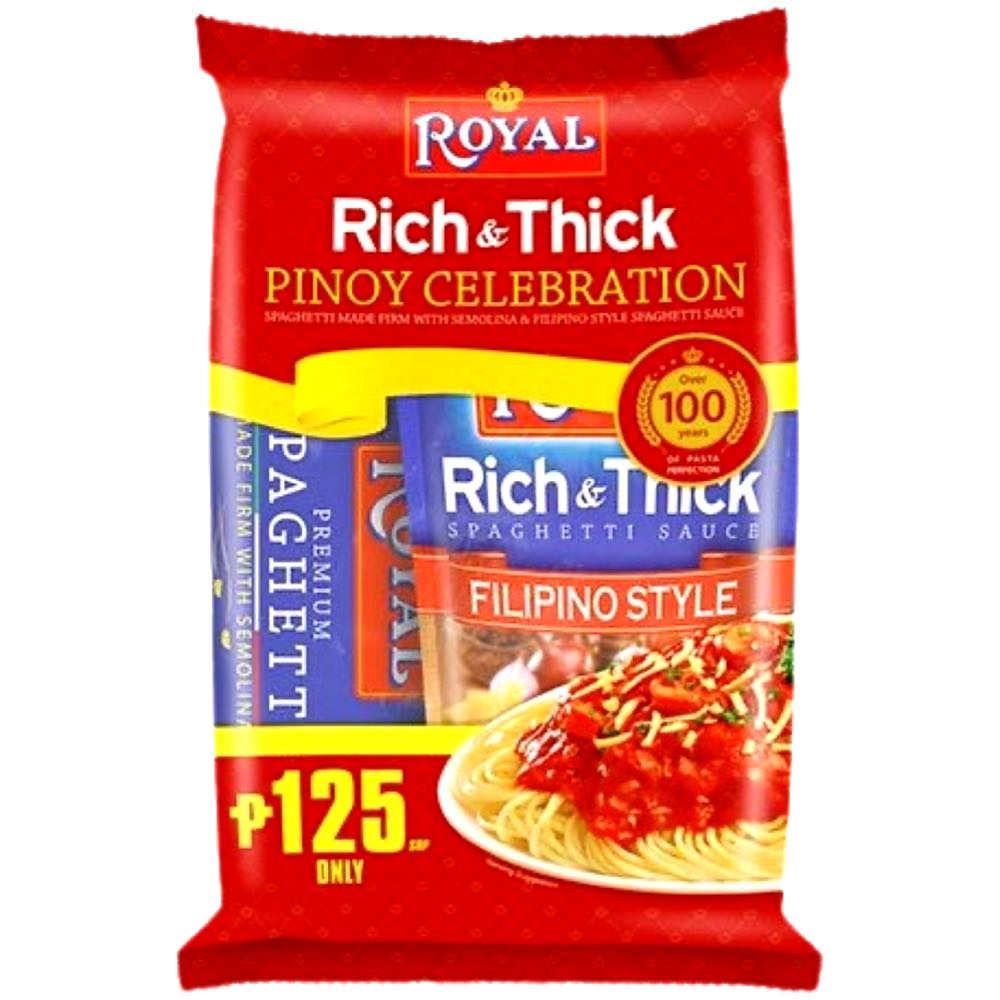 Royal - Rich & Thick - Pinoy Celebration - Combo - Spaghetti Noodles & Sauce - 1.9 KG