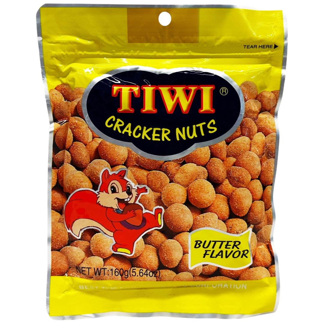 Tiwi - Cracker Nuts - Butter Flavor - 160 G
