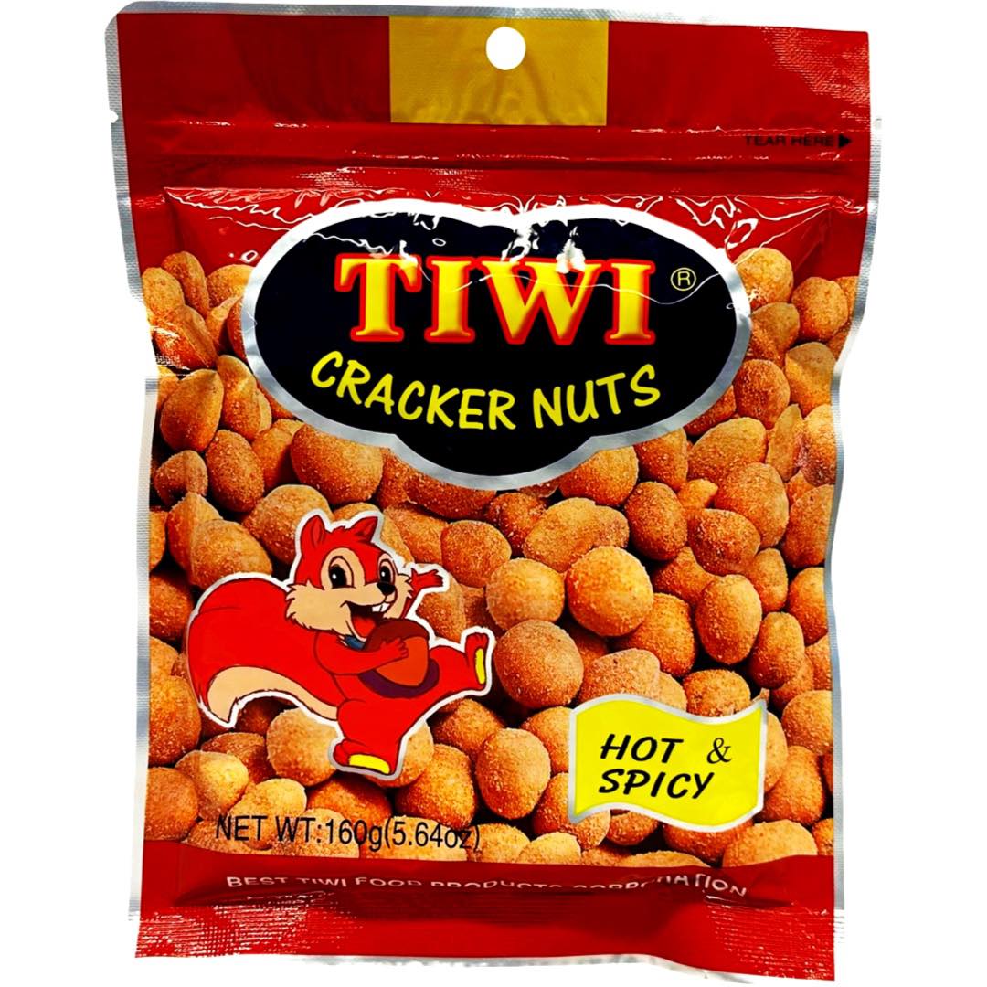 Tiwi - Cracker Nuts - Hot and Spicy Flavor - 160 G