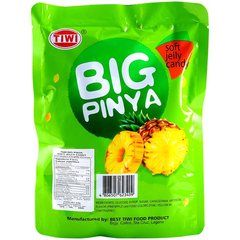Tiwi - Soft Jelly Candy - Big Pinya - 20 PCS - 208 G