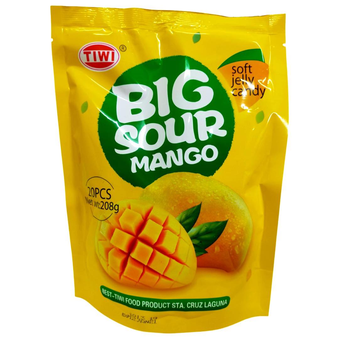 Tiwi - Soft Jelly Candy - Big Sour Mango - 20 PCS - 208 G