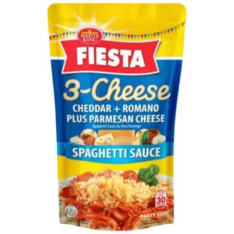 White King - Fiesta - 3 - Cheese Cheddar + Romano Plus Parmesan Cheese Spaghetti Sauce - 900 G