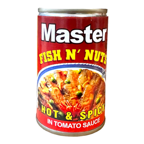 Master- Fried Sardines - FIsh N' Nuts in Tomato Sauce Hot and Spicy  - 155 G