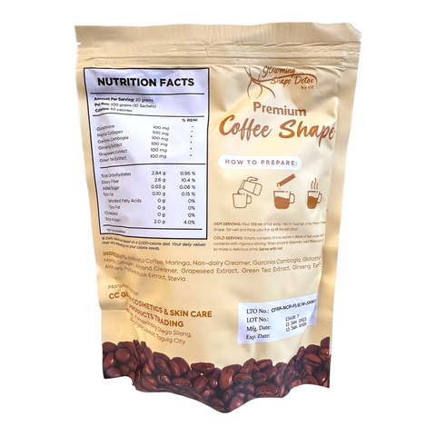 Glowming Shape Detox - Premium Coffee Shape - Coffee Drink 200g