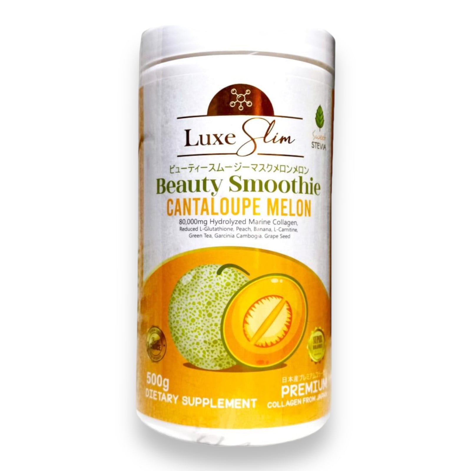 Luxe Slim - Beauty Smoothie Cantaloupe Melon - Canister HALF KILO 500g
