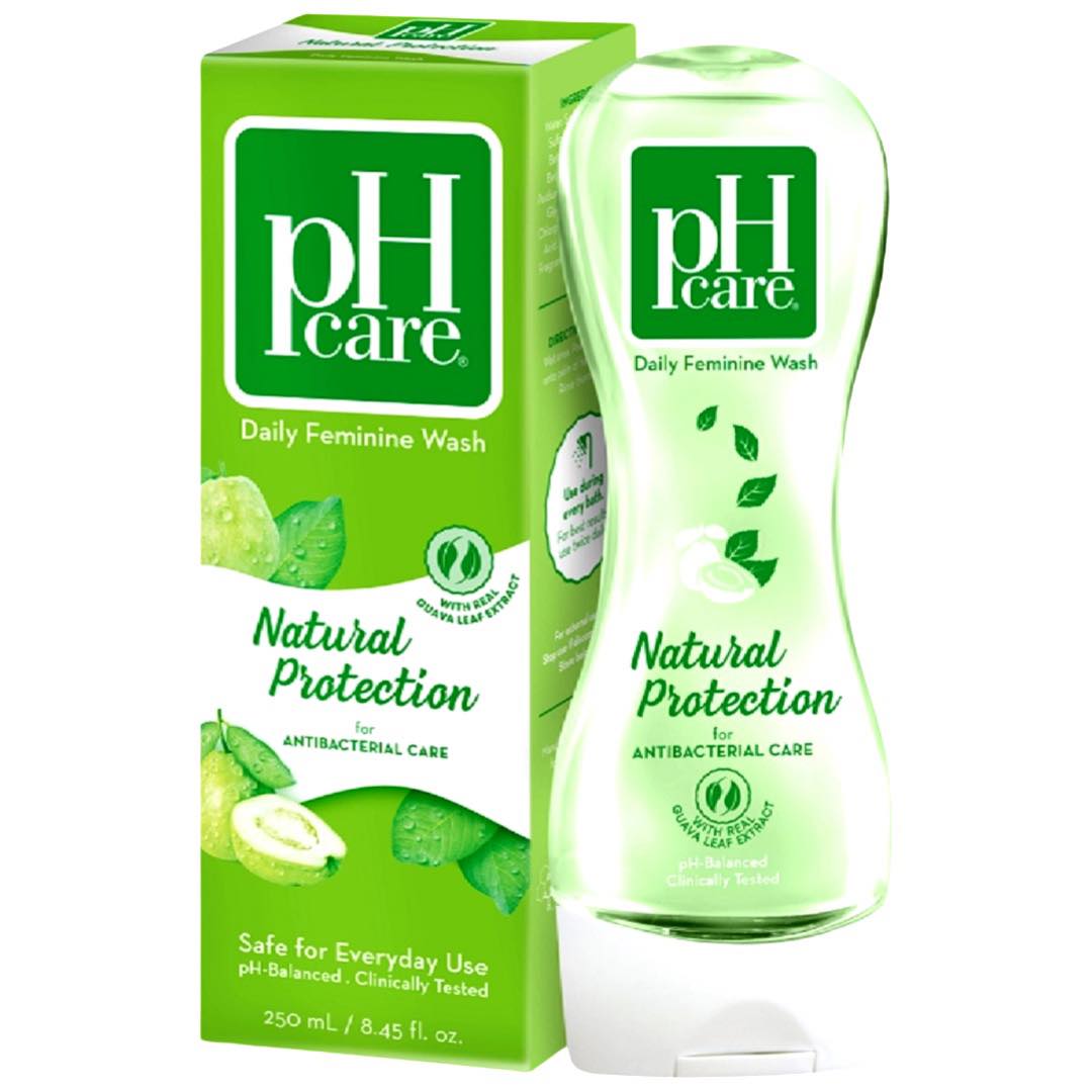 pH Care - Daily Feminine Wash - Natural Protection - For AntiBacterial Case  - 150 ML