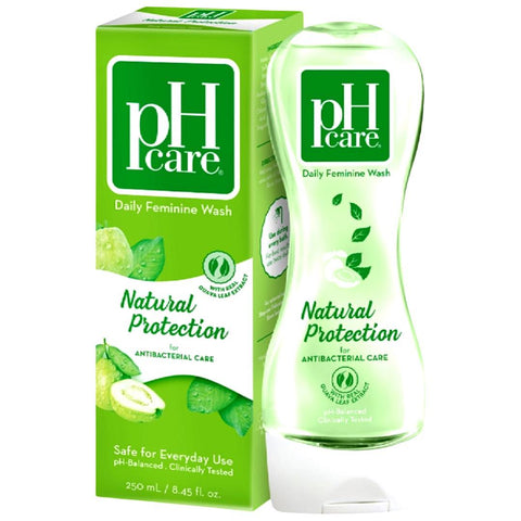 pH Care - Daily Feminine Wash - with Real Guava Leaf Extract - Natural Protection - For AntiBacterial Care  - 250 ML