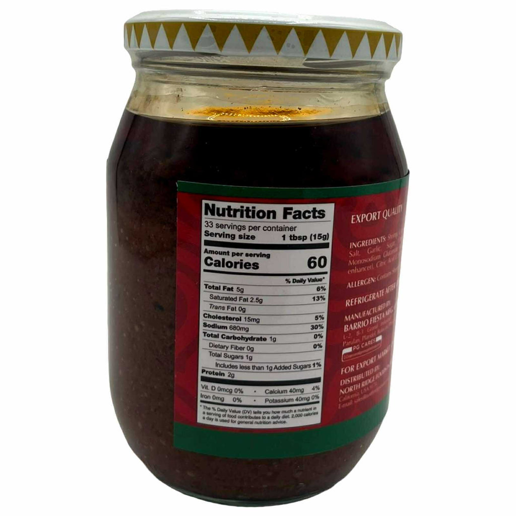 Barrio Fiesta - Bagoong Hipon - REGULAR Flavor - Large - 500 G