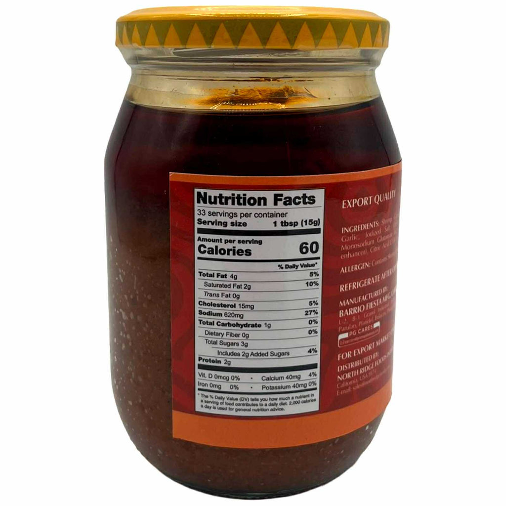 Barrio Fiesta - Bagoong Hipon - SWEET Flavor - Large - 500 G