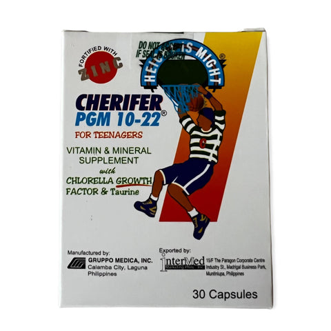 Cherifer PGM 10-22 for Teenagers - with Taurine and CGF - 30 Capsules