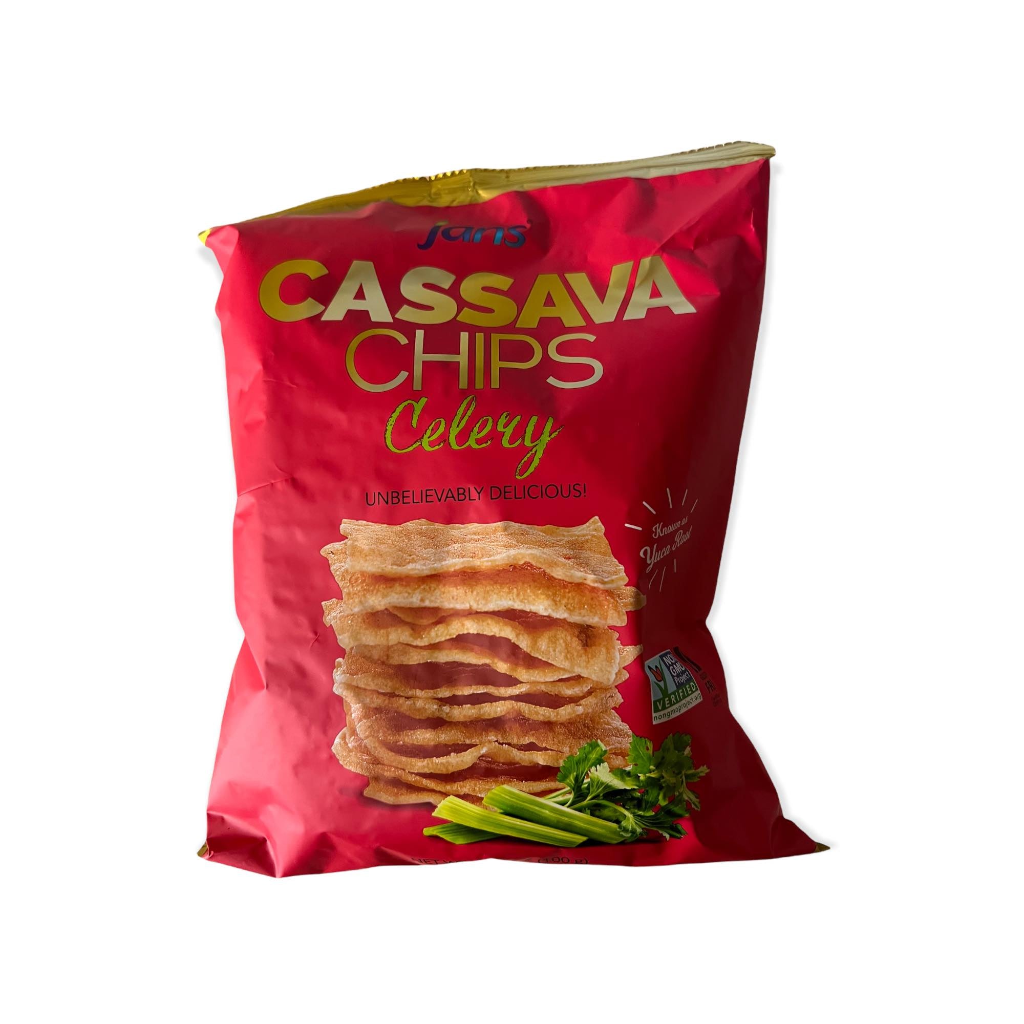 Jans - Cassava Chips Celery - 100 G