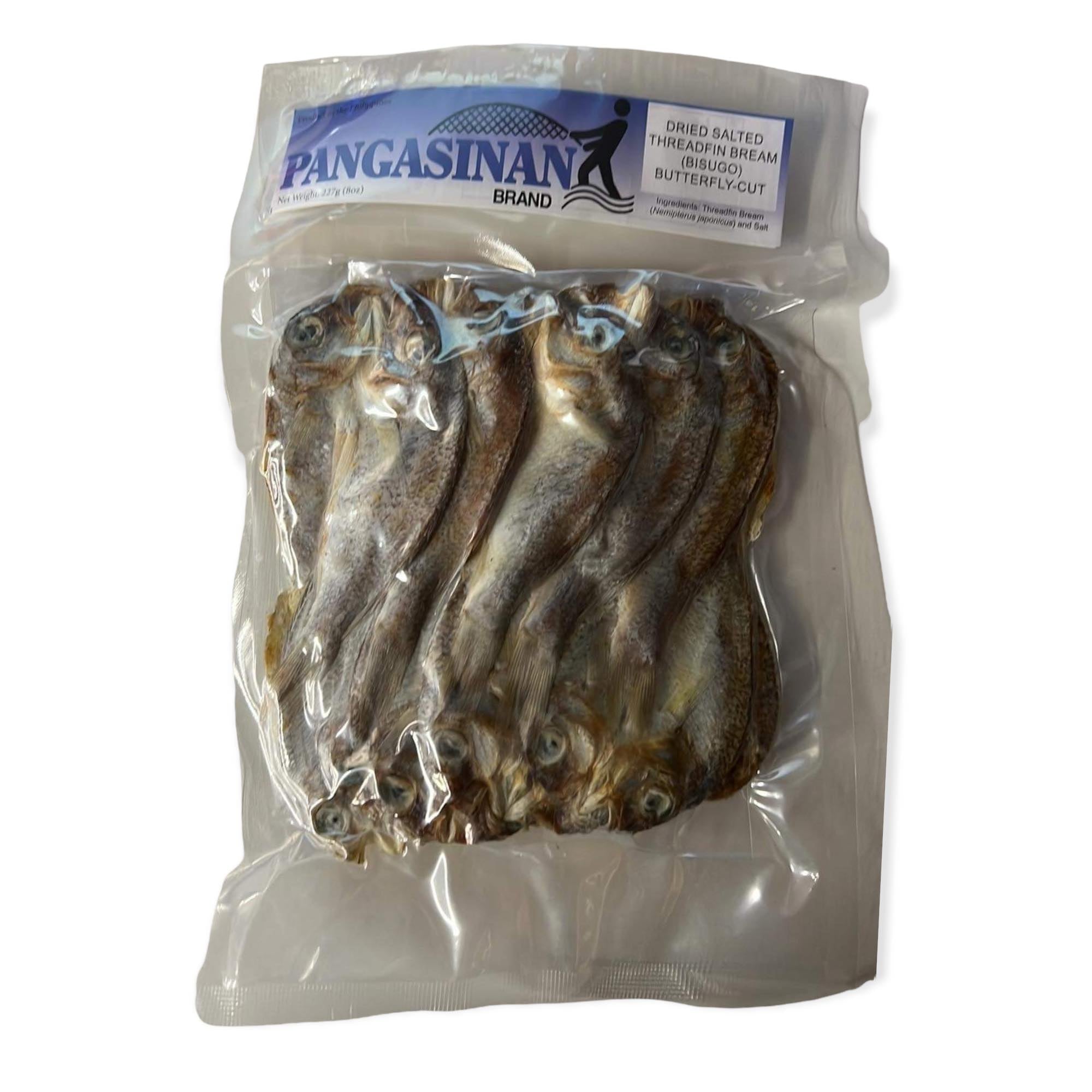 Pangasinan Brand - Dried Salted Threadfin Bream (Bisugo) Butterfly-Cut - 227 G