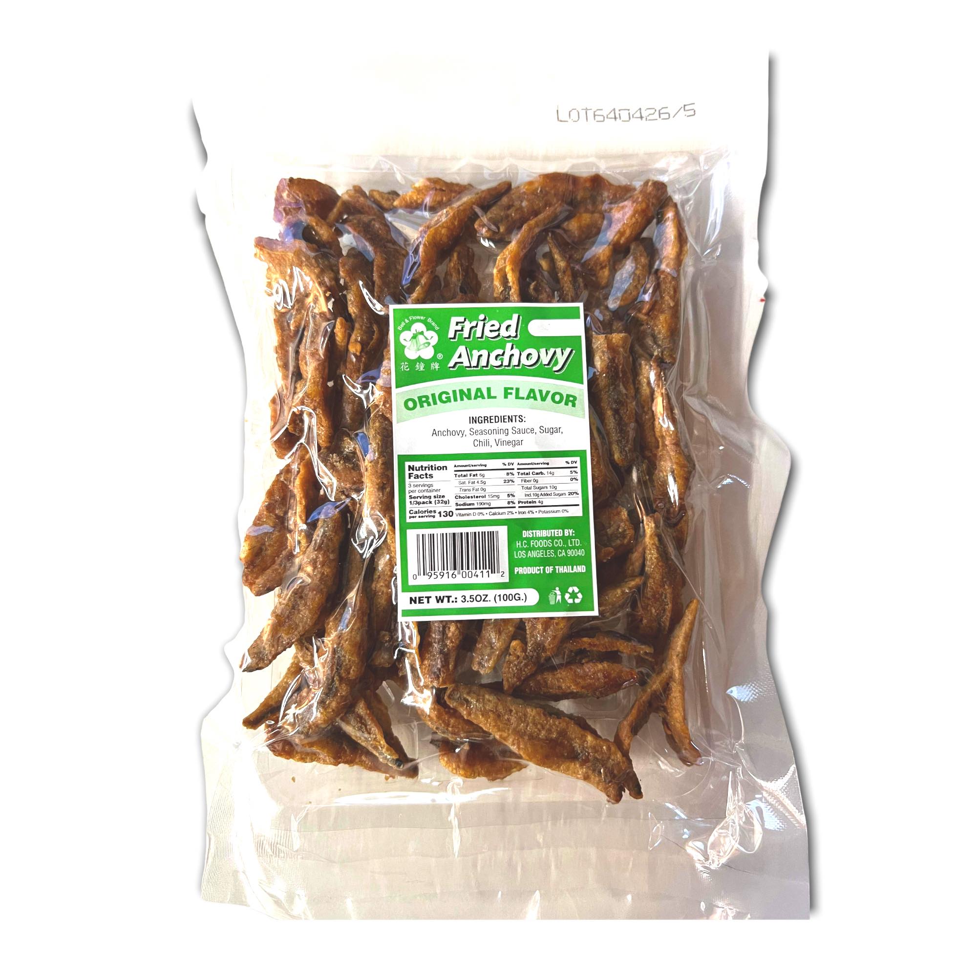 Bell & Flower Brand - Cooked Fried Anchovy - 100 G