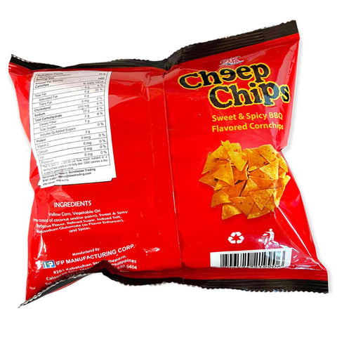 OK - Cheep Chips Sweet & Spicy BBQ Flavored Corn chips - 60 G
