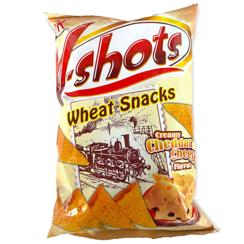 OK - V-Shots - Wheat Snacks - Creamy Cheddar Cheese Flavored - 100 G